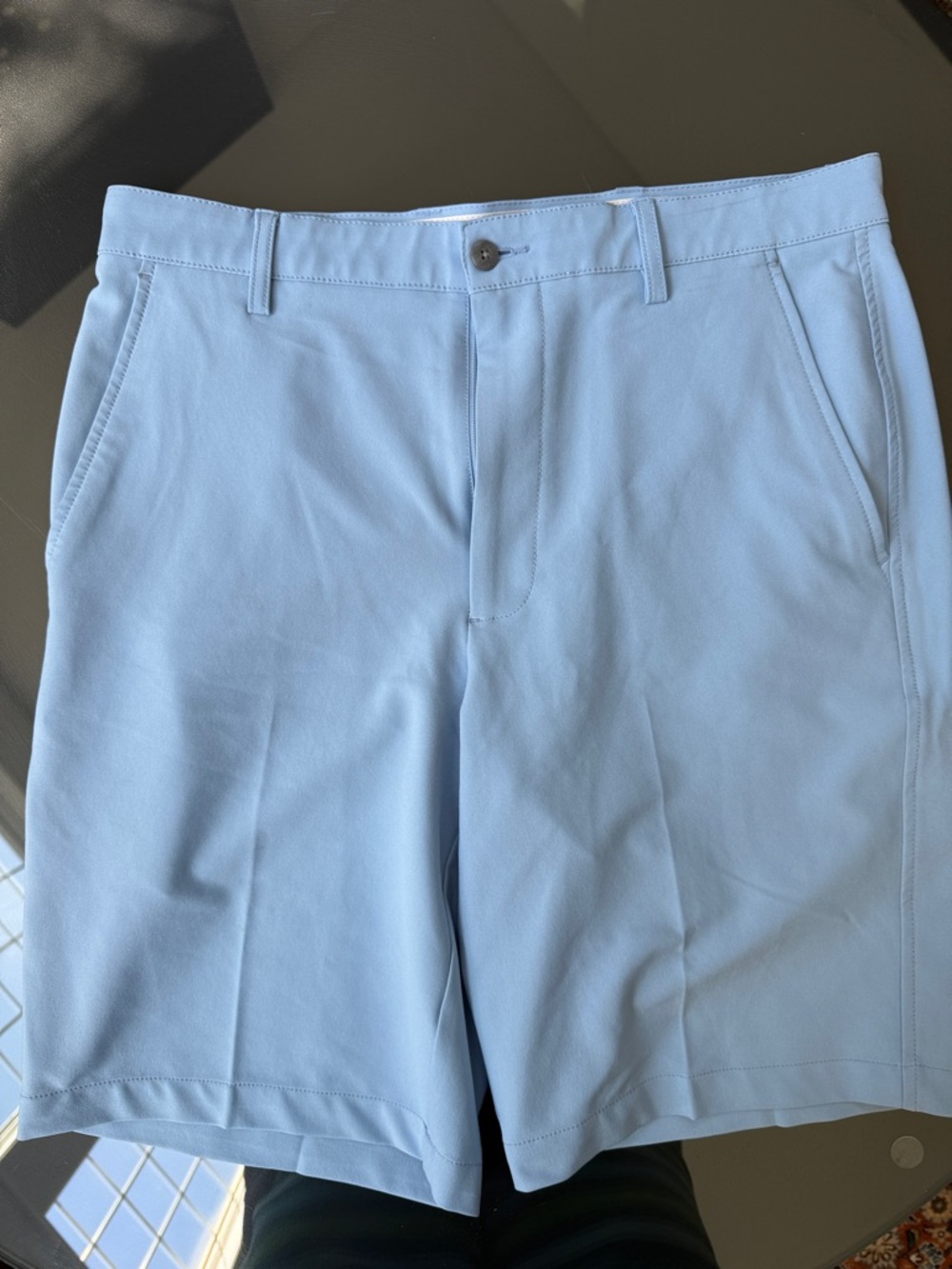 FootJoy Pale Blue Men’s Flat-Front Golf Shorts